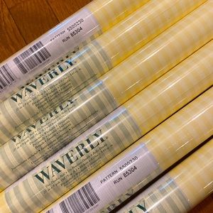 Lot of Waverley Wallpaper. Lot includes 6 unopened rolls & several other partial